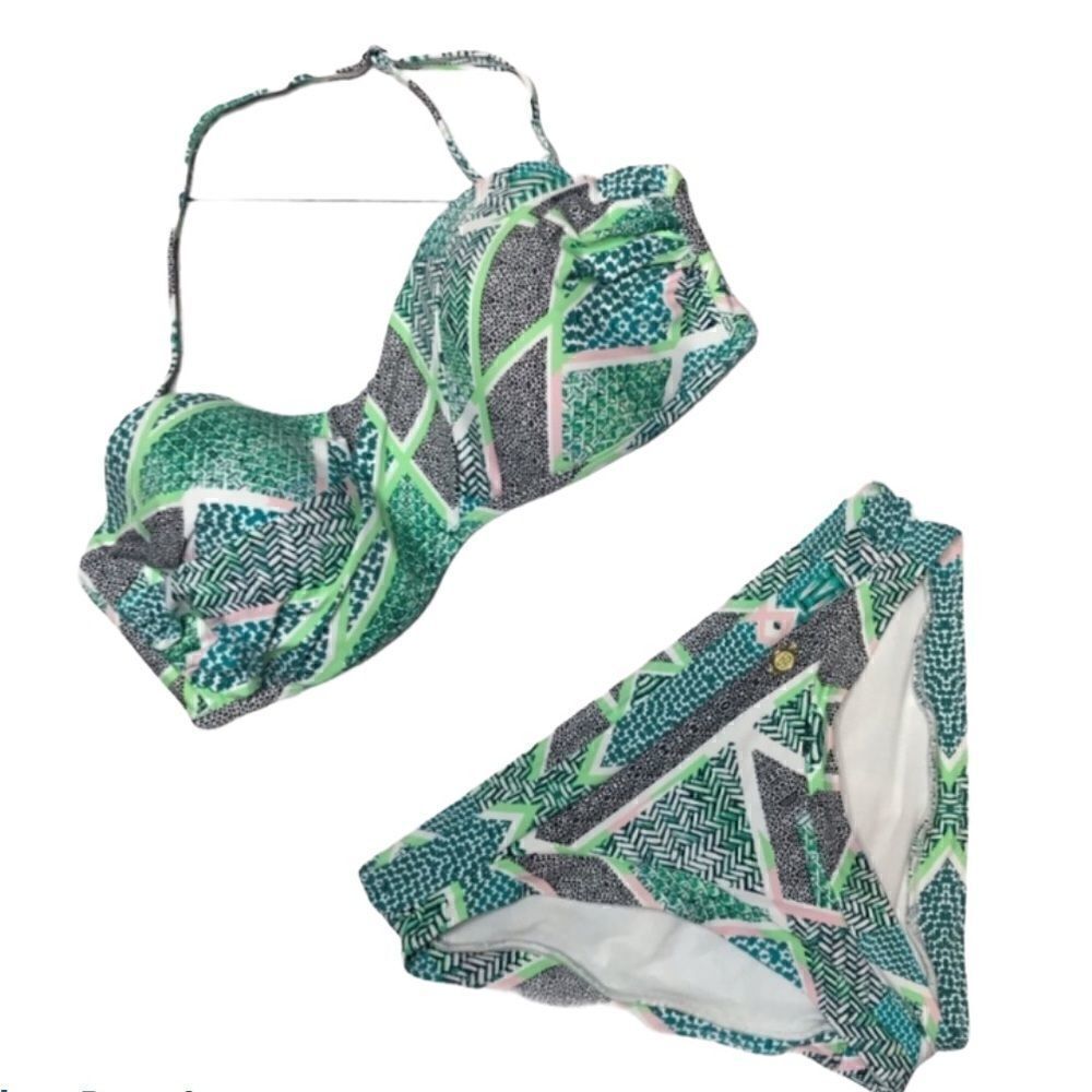 Sunseeker Women’s Swim Halter Top Bikini Bottoms‎
